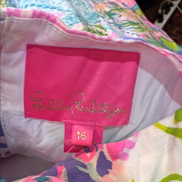 Lilly Pulitzer Vibrant Pink and Blue Dress - Picture 4 of 4